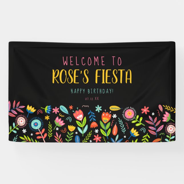Floral Fiesta Banner (Horizontal)