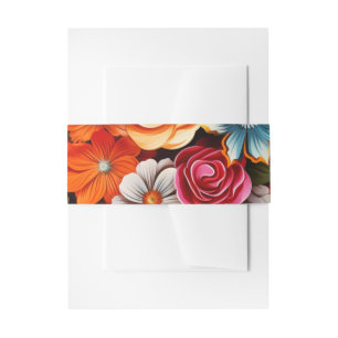 Floral Fiesta Invitation Belly Band