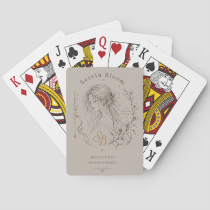Floral Figures Playing Cards
