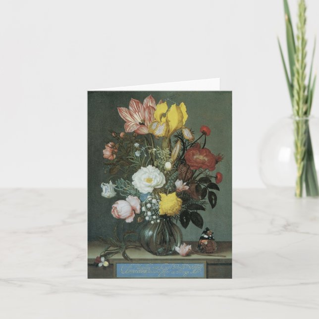 Floral Fine Art Blank Note Card (Front)