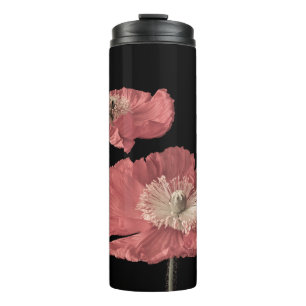 Floral fine art still life pastel colour macro of  thermal tumbler