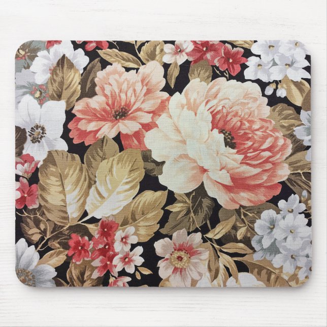 Floral Flair Mouse Pad (Front)