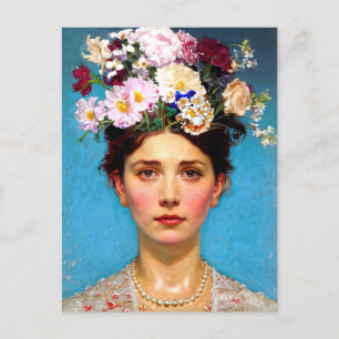 "Floral Flair" Ruth - Art & Floral Society Postcard