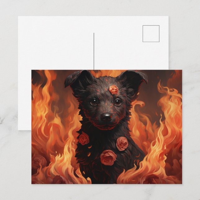 Floral Flame Postcard (Front/Back)