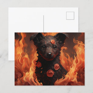 Floral Flame Postcard