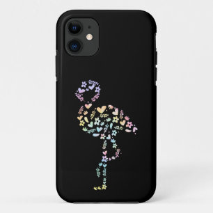 Floral Flamingo Cute Animal Aesthetic Lover Gift  Case-Mate iPhone Case