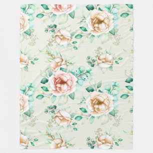 Floral Fleece Blanket