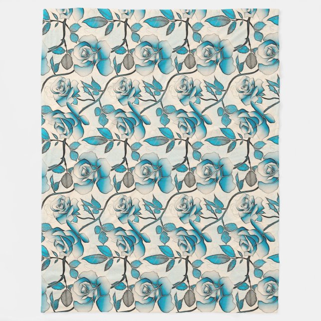 Floral Fleece Blanket (Front)