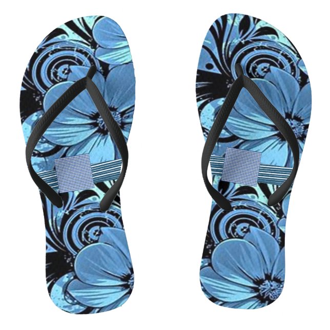 Floral Flip Flops (Footbed)