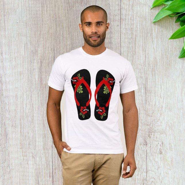 Floral Flip Flops Mens T-Shirt (Creator Uploaded)