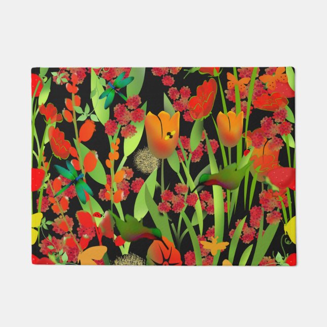 Floral Floor Mat (Front)