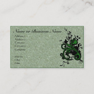 Floral Flourish & Parchment Business Profile Card