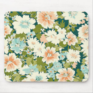 Floral Flow Mouse Pad