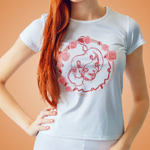 Floral Flower Mama Mother's Day Gift T-shirt