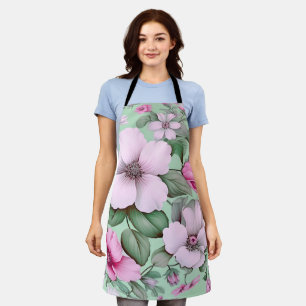Floral Flower Pastel Colour Garden Nature Lover Apron