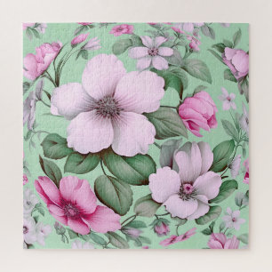 Floral Flower Pastel Colour Garden Nature Lover Jigsaw Puzzle