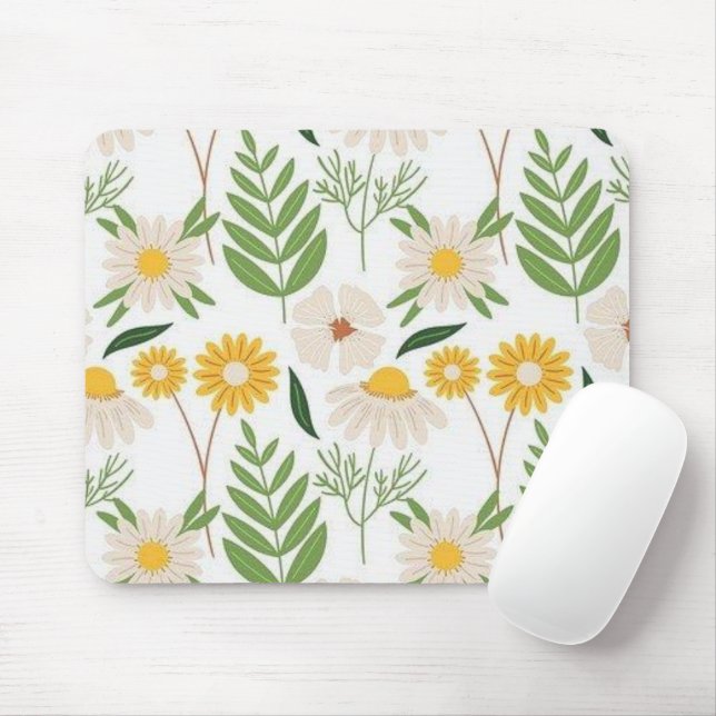 Floral Flowers  Mouse Pad! Pad (With Mouse)
