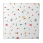 Floral Flowers Roses Botanical Cute Simple Minimal Tile<br><div class="desc">Floral Flowers Roses Botanical Cute Simple Minimal</div>