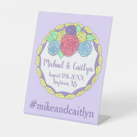 Floral Flowers Roses Bridal Shower Wedding Cake