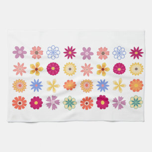 Floral Flowers, Vintage Flowers, Garden Floral Tea Towel