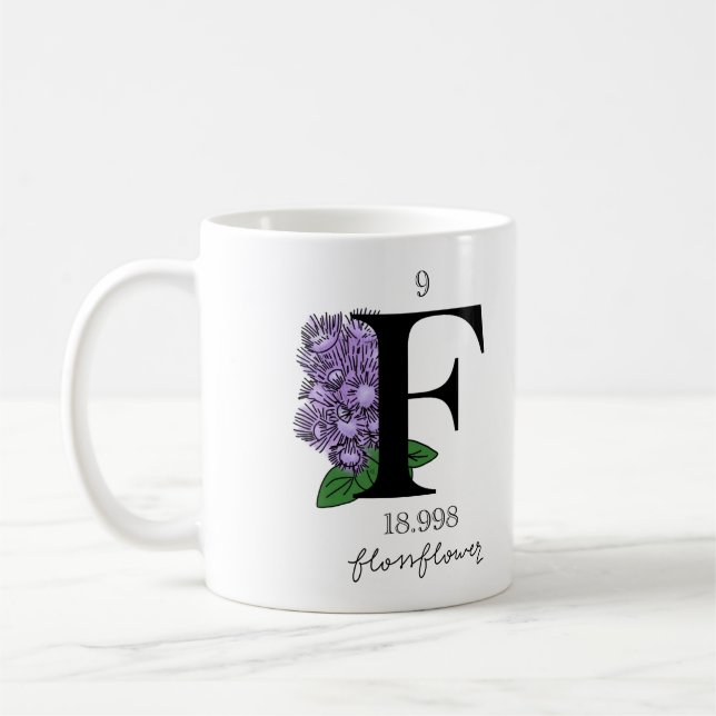 Floral Fluorine Element Coffee Mug (Left)