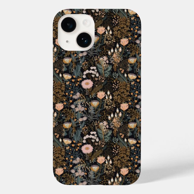 Floral Foliage Botanical Wild Flowers Case-Mate iPhone Case (Back)