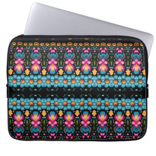Floral Folk Art Modern Laptop Sleeve