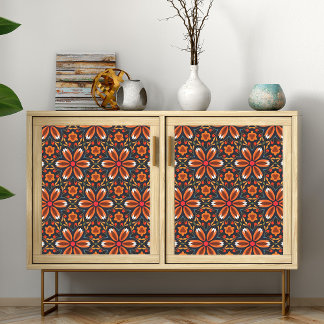 Floral Folk Art Motifs Pattern Decoupage Scrapbook Tissue Paper