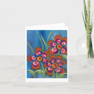 Floral Folk Art Notecard