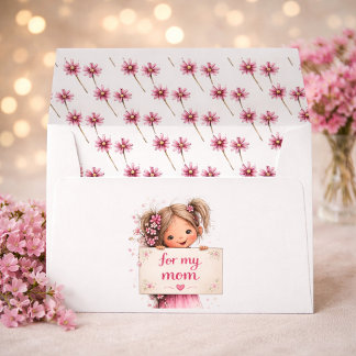 Floral “For My Mom” Envelope