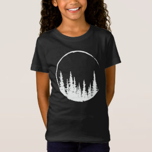 Floral Forest Circle Tree Loving Forest Tree T-Shirt