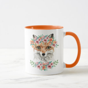 Floral Fox Mug