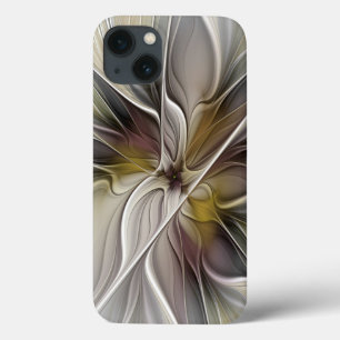Floral Fractal, Fantasy Flower with Earth Colours iPhone 13 Case