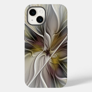 Floral Fractal, Fantasy Flower with Earth Colours Case-Mate iPhone 14 Case