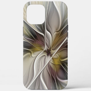 Floral Fractal, Fantasy Flower with Earth Colours iPhone 12 Pro Max Case
