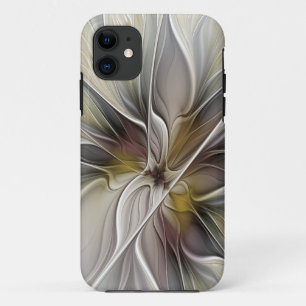 Floral Fractal, Fantasy Flower with Earth Colours Case-Mate iPhone Case