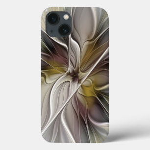 Floral Fractal, Fantasy Flower with Earth Colours iPhone 13 Case