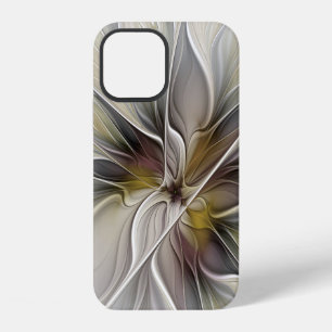 Floral Fractal, Fantasy Flower with Earth Colours iPhone 12 Case