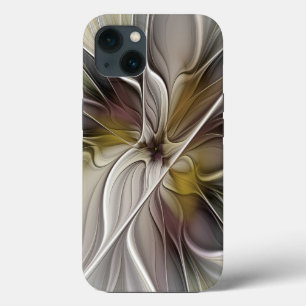 Floral Fractal, Fantasy Flower with Earth Colours iPhone 13 Case