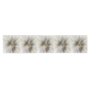 Floral Fractal, Fantasy Flower with Earth Colours Short Table Runner