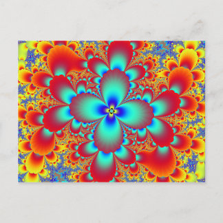 Floral Fractal Postcard