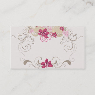 Floral frame Business Card