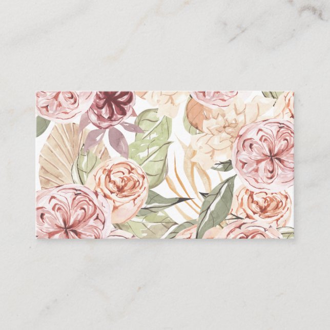 Floral Frame Business Card (Front)