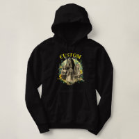 Floral Frame Custom Picture hoodie