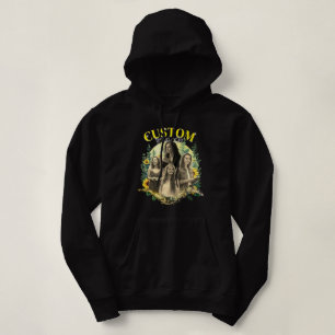 Floral Frame Custom Picture hoodie