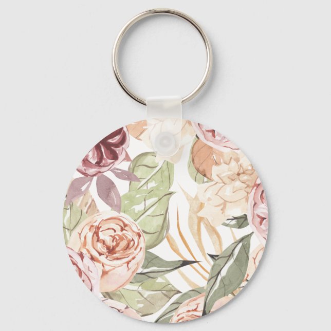 Floral Frame Key Ring (Front)