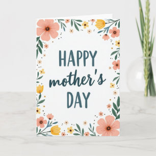 Floral Frame Message Card