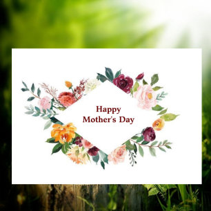 Floral frame Mother’s Day Card