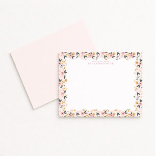 Floral Frame Nursery  Note Card
