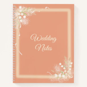 Floral Frame on Notbook Notebook